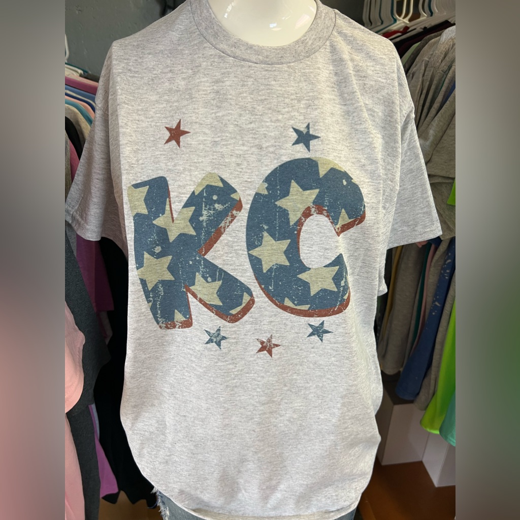 Brand New Gilden 5050 Patriotic Kansas City TShirt